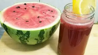 How To Make watermelon, ginger lemon juice at home.
