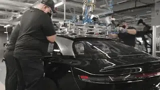 Lucid Air: tooling tryout on assembly line