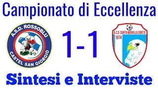 CASTEL SAN GIORGIO 1-1 SANTA MARIA LA CARITÁ: LA SINTESI E LE INTERVISTE