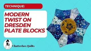 Modern Twist on Dresden Plate Blocks
