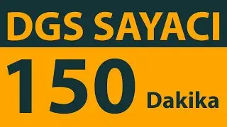 DGS Deneme Sayacı | 150 Dakika | Evde Deneme &Ccedil;&ouml;zmek İsteyenlere &Ouml;zel | Analog Saatli (4K)