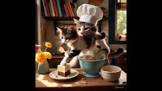 #CatChef#CatsCooking#CatInTheKitchen#PetCooking#FunnyCats#CookingCats#CatsAndFood #cat #cute