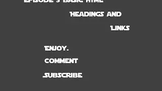 Episode 3 HTML