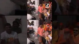 UP CM Yogi celebrates Holi at Gorakhnath Temple