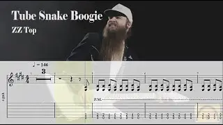 Tube Snake Boogie - ZZ Top | Backing Track | Guitar Tab