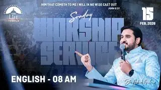 #SundayService English Worship Service live 15-02-2026 || Dr Asher Andrew || The Life Temple