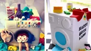 Washing machine different cake ideas/Realistic unique cakes