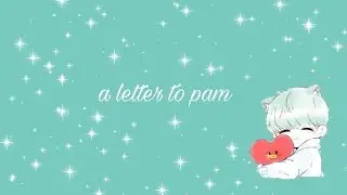 kpop penpal with me #1 II a letter to pam II green theme II