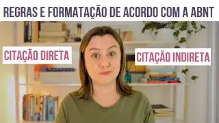 Diferença entre citação direta e indireta | Normas da ABNT