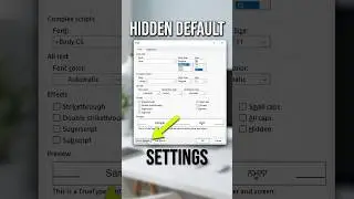 Microsoft Word: Set Default Page Layout, Font & Paragraph Settings