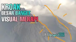 🔴 merapi hari ini visual guguran kubah lava merapi 16 februari 2021