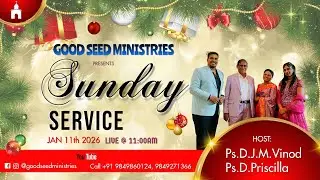 SUNDAY SERVICE | #Live |TELUGU & HINDI | Ps.D.J.M.VINOD & Ps.D.PRISCILLA | GSM