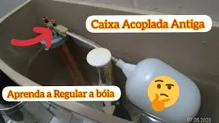 Caixa Acoplada Antiga Vazando 🤔 saiba como regular a bóia 🥰 D.I.Y