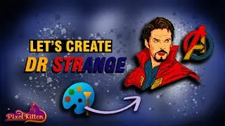 🎨 Dr. Strange Pixel Art in Microsoft Paint Challenge! 🖌️💻