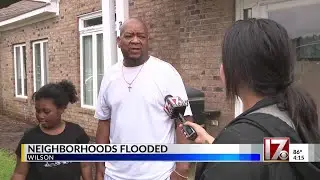 Neighborhoods flooded across Wilson NC