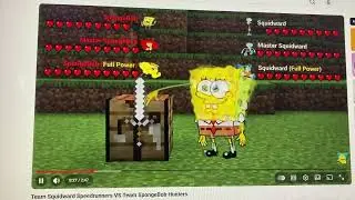 Team SpongeBob speedrunners vs 3 hunters insane squidward master udon and overweight sandy 