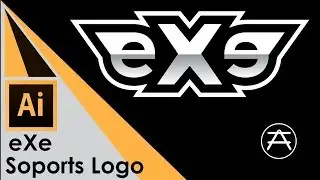 How to Create Sports Style logo I Adobe illustrator Tutorial I eXe logo Design