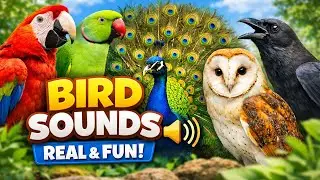 Birds Sound 🐦 | Real Bird Sounds for Kids