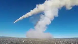 Hypersonic anti ship missile launch in Arctic