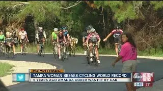 Tampa woman breaks cycling world record