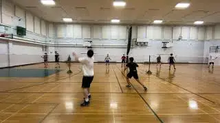 Badminton Alex Matt Vs Geoff Lee Game 1