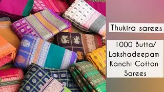 Aayiram Butta /1000 Butta Sarees| Lakshadeepam Cotton Saree |Pure kanchi Handloom Cotton | Thukira