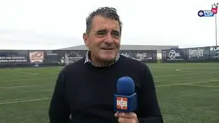 Sala de prensa. C.D. Cazalegas - Calvo Sotelo Puertollano C.F. Declaraciones de Esteban Becker.