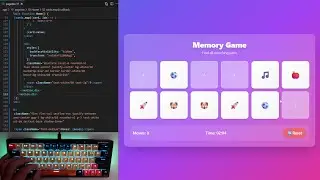ASMR Programming - Memory Game | Typing Sound