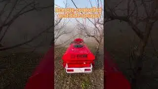 This remote-controlled sprayer makes farm and orchard work easy!