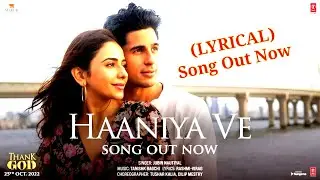 Haaniya Ve (LYRICS) Thank God | Jubin Nautiyal | Tanishk Bagchi | Latest Hindi Song 2022