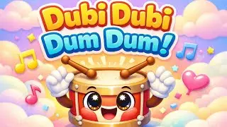 Dubi Dubi Dum Dum 🥁 | Fun Action Song for Kids | Little Land Nursery Rhymes