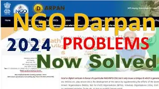 NGO Darpan Problems II Resolved 2024