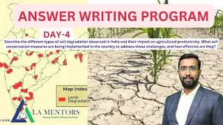 Answer Writing Program II Soils II Land Degradation II #upsc #tspsc #tgpsc #currentaffairs #trending
