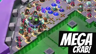 Boom Beach HOW TO DEFEAT LATE MEGA CRAB BOSS STAGES! (Destroy Stages 27-30 Tutorial Gameplay!)