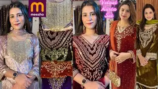 Meesho 10+shadi special velvet kurta set designer kurta set affordable @Meesho 
