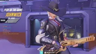Overwatch IDDQD Destroying Enemy Team As New Ashe -POTG-