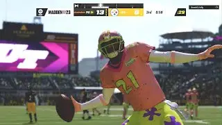 Primetime high stepping a punt return TD in Madden NFL 23 on team Patrick!!!
