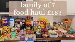 £183 FAMILY OF 7 GROCERY HAUL | MARCH 2024