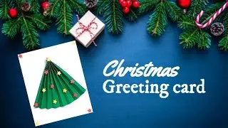 How To Make a Christmas Card | Christmas Tree Card | Cardmaking