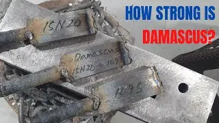 Насколько прочна дамасская сталь? Давайте тестируем!