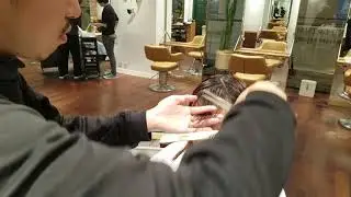 バッサリ前髪cutムービー 眉上　BEAUTRIUM kobe  yuta tatsutomi
