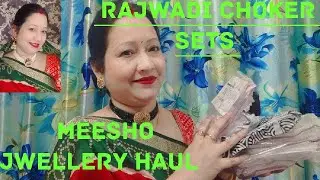 MEESHO Jewellery Haul/Most Affordable traditional Meesho haul/jewellery set haul |Rajwadi choker set