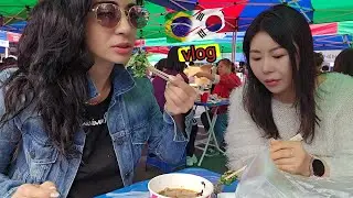 VLOG: ROTINA NA COREIA. BAZAR DA IGREJA, ACADEMIA.