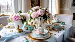 16 Glamorous Easter Table Ideas: Luxurious Brunch Setting for Spring Celebration