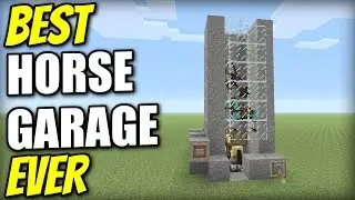 Minecraft PS4 - HORSE GARAGE [ Best Ever ] Redstone Tutorial - PE / Xbox / PS3 / Switch