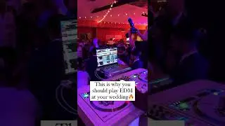 This is why you should play EDM at your wedding🔥#dj #dallasdj #weddingdj #pioneerdj #seratodj
