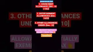 How to study law💯very easily|Allowances partially exempt from tax#tips #kslu #incometaxact1961