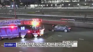 Driver crashes into CFD fire truck on Eisenhower Expressway early Sunday morning, Illinois State pol