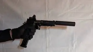 [ Airsoft ]  Army Armament TTI Combat Master R601 HiCapa GBB with Red Dot, Silencer and Long Mag