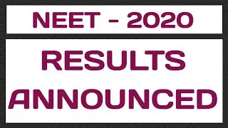 NEET 2020 Results Announced | ? | NEET Results 2020 | NEET Exam Results Declared by NTA | BioGoogle